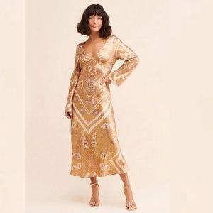 Free People New Light Scarf Midi Dress Size 2 and 10